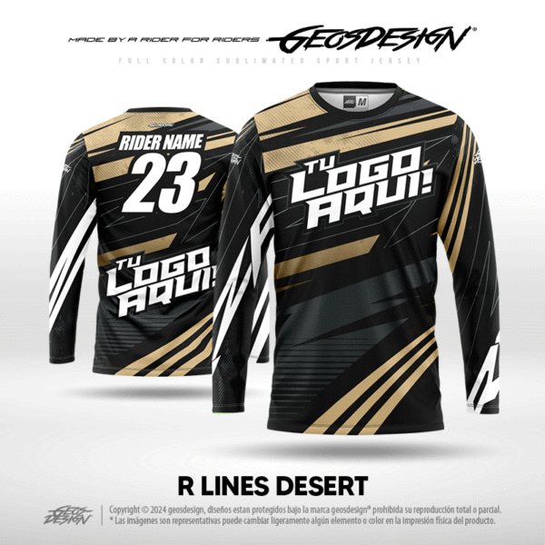 R LINES DESERT - CUSTOM JERSEY