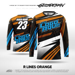 R LINES ORANGE - CUSTOM JERSEY