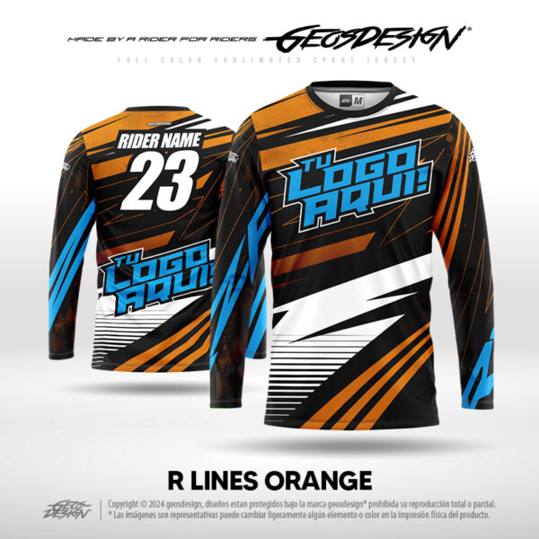 R LINES ORANGE - CUSTOM JERSEY