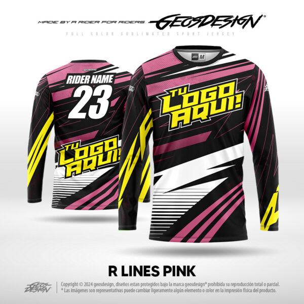 R LINES PINK - CUSTOM JERSEY