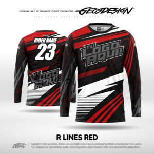 R LINES RED - CUSTOM JERSEY