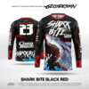 SHARK BITE BLACK RED - CUSTOM JERSEY