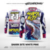 SHARK BITE WHITE PINK - CUSTOM JERSEY
