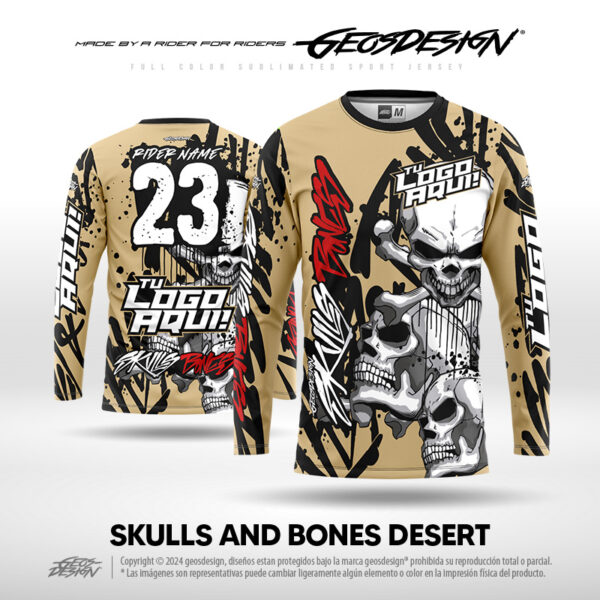 SKULLS AND BONES DESERT - CUSTOM JERSEY