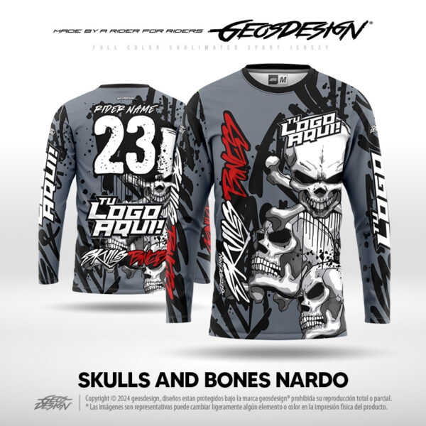 SKULLS AND BONES NARDO - CUSTOM JERSEY