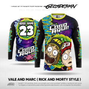 VALE AND MARC ( RICK AND MORTY STYLE ) - CUSTOM JERSEY