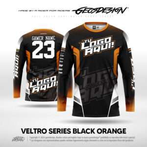 VELTRO SERIES BLACK ORANGE - CUSTOM JERSEY
