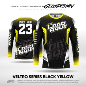 VELTRO SERIES BLACK YELLOW - CUSTOM JERSEY
