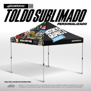 TOLDO SUBLIMADO PERSONALIZADO ( solo tela ) - CUSTOM CANOPY TOP TENT