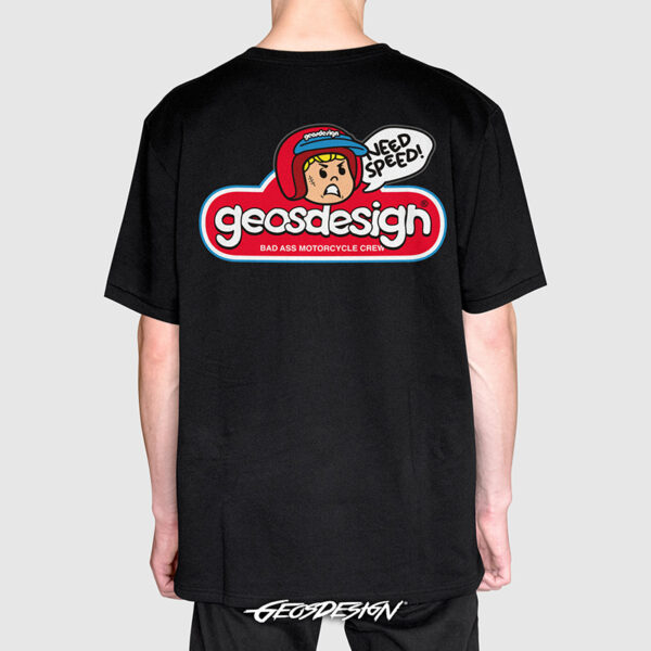 PLAY RIDE GEOSDESIGN T-SHIRT BLACK