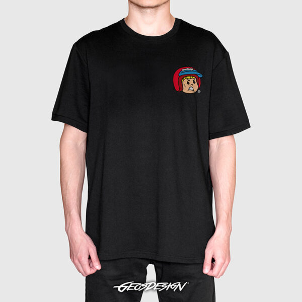 PLAY RIDE GEOSDESIGN T-SHIRT BLACK - Imagen 2