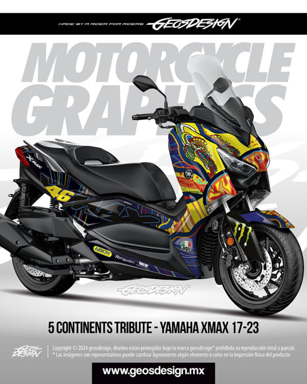 5 CONTINENTS TRIBUTE - YAMAHA XMAX 17-23