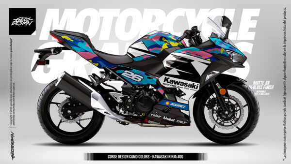 CORSE DESIGN CAMO - KAWASAKI NINJA 400