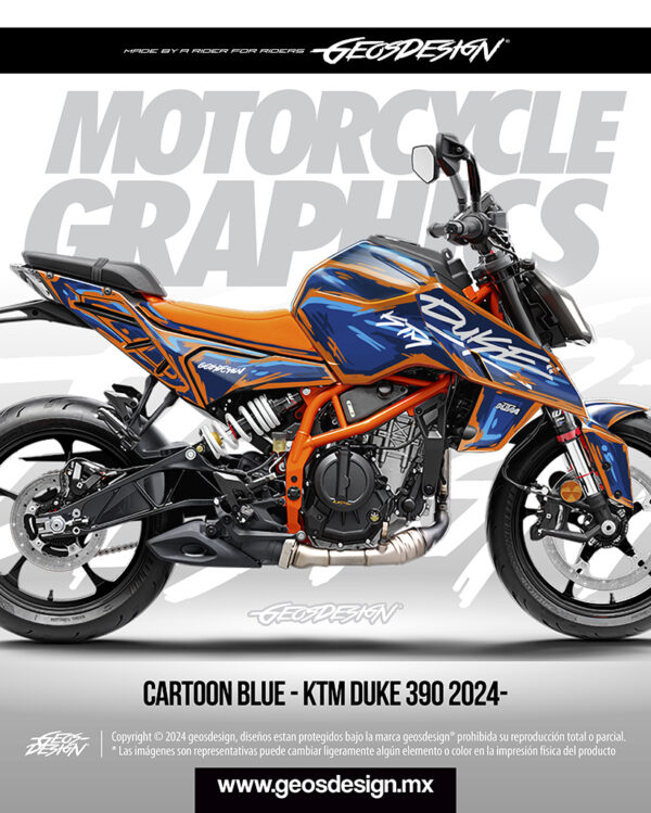 CARTOON - KTM DUKE 250 / 390 3G 2024-