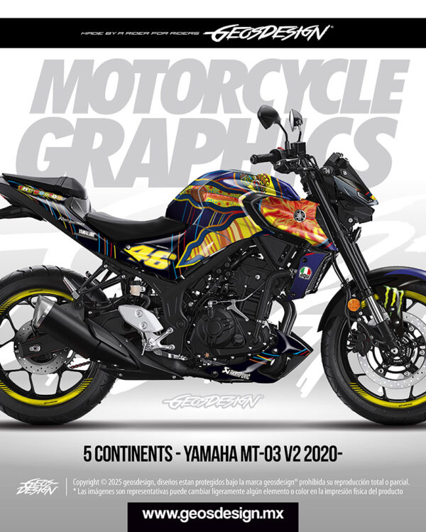 5 CONTINENTS - YAMAHA MT 03 V2 2020-