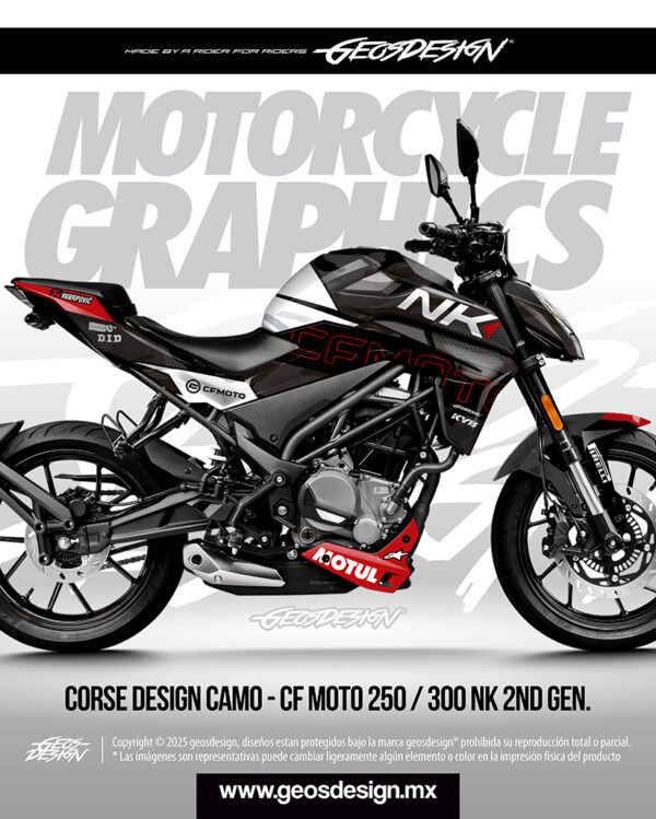 CORSE DESIGN CAMO - CF MOTO 250/300 NK 2ND. GEN. - Imagen 4
