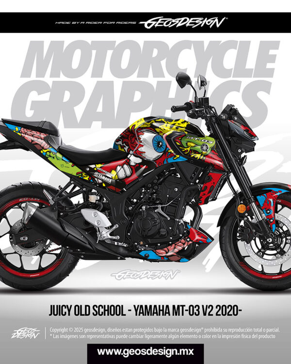 JUICY OLD SCHOOL - YAMAHA MT 03 V2 2020-
