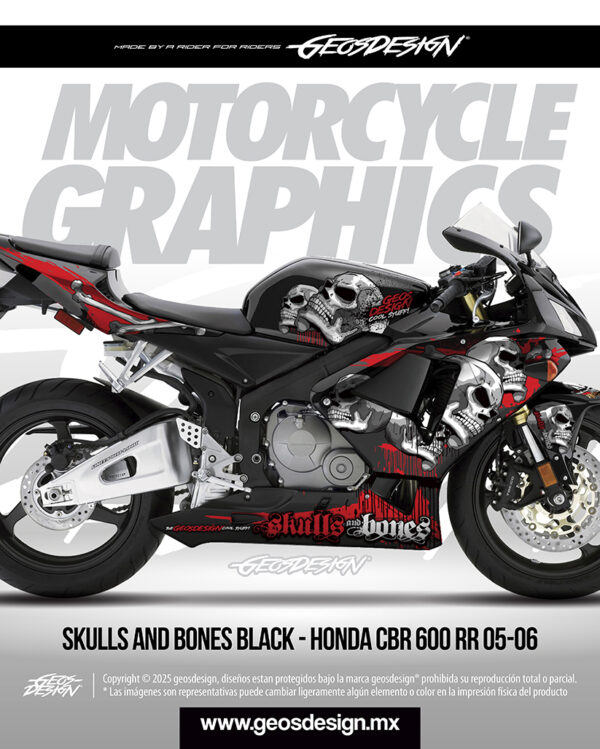 SKULLS AND BONES - HONDA CBR 600 RR 05-06