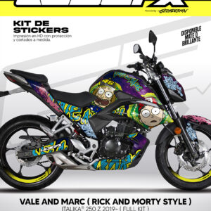VALE AND MARC / RICK AND MORTY STYLE - ITALIKA 250 Z 2019-