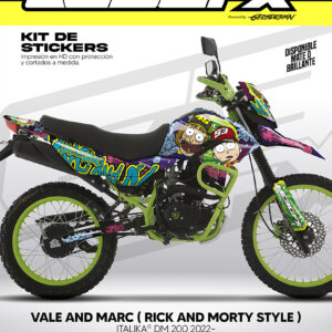 VALE AND MARC / RICK AND MORTY STYLE - ITALIKA DM 200 2022-