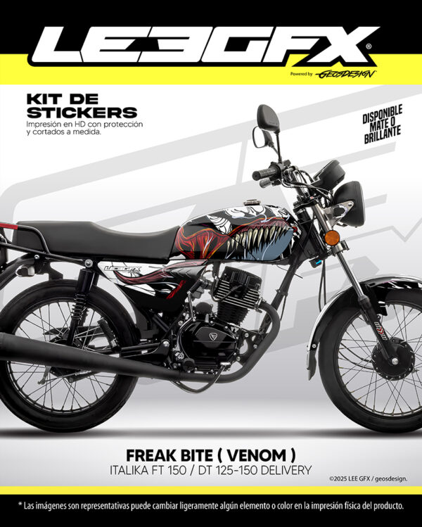 FREAK BITE ( VENOM ) - ITALIKA FT 150 / DT 125-150 DELIVERY