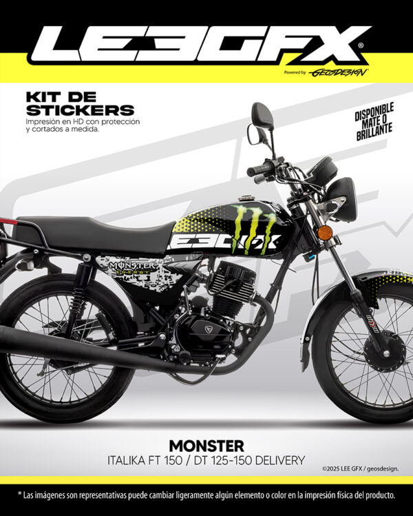 MONSTER - ITALIKA FT 150 / DT 125-150 DELIVERY