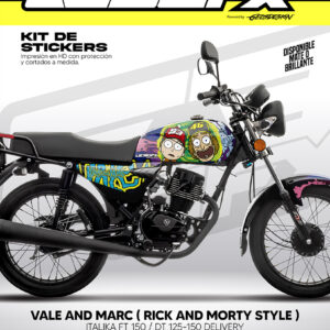 VALE AND MARC ( RICK AND MORTY STYLE ) - ITALIKA FT 150 / DT 125-150 DELIVERY