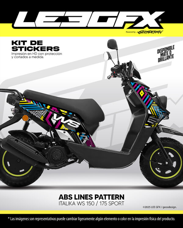 ABS LINES PATTERN  - ITALIKA WS SPORT