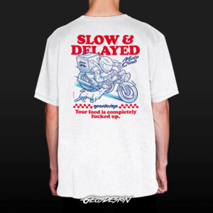 SLOW AND DELAYED T-SHIRT WHITE