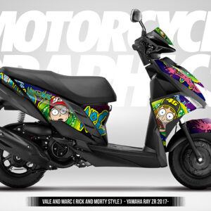 VALE AND MARC ( RICK AND MORTY STYLE ) - YAMAHA RAY ZR