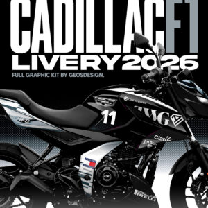 CADILLAC F1 LIVERY 2026 - BAJAJ PULSAR N250 / N160