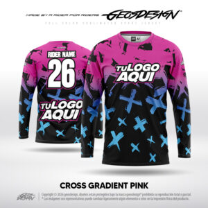 CROSS GRADIENT PINK - CUSTOM JERSEY