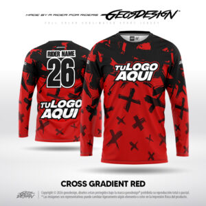 CROSS GRADIENT RED - CUSTOM JERSEY