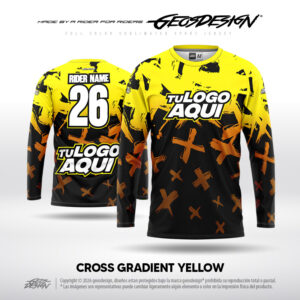 CROSS GRADIENT YELLOW - CUSTOM JERSEY